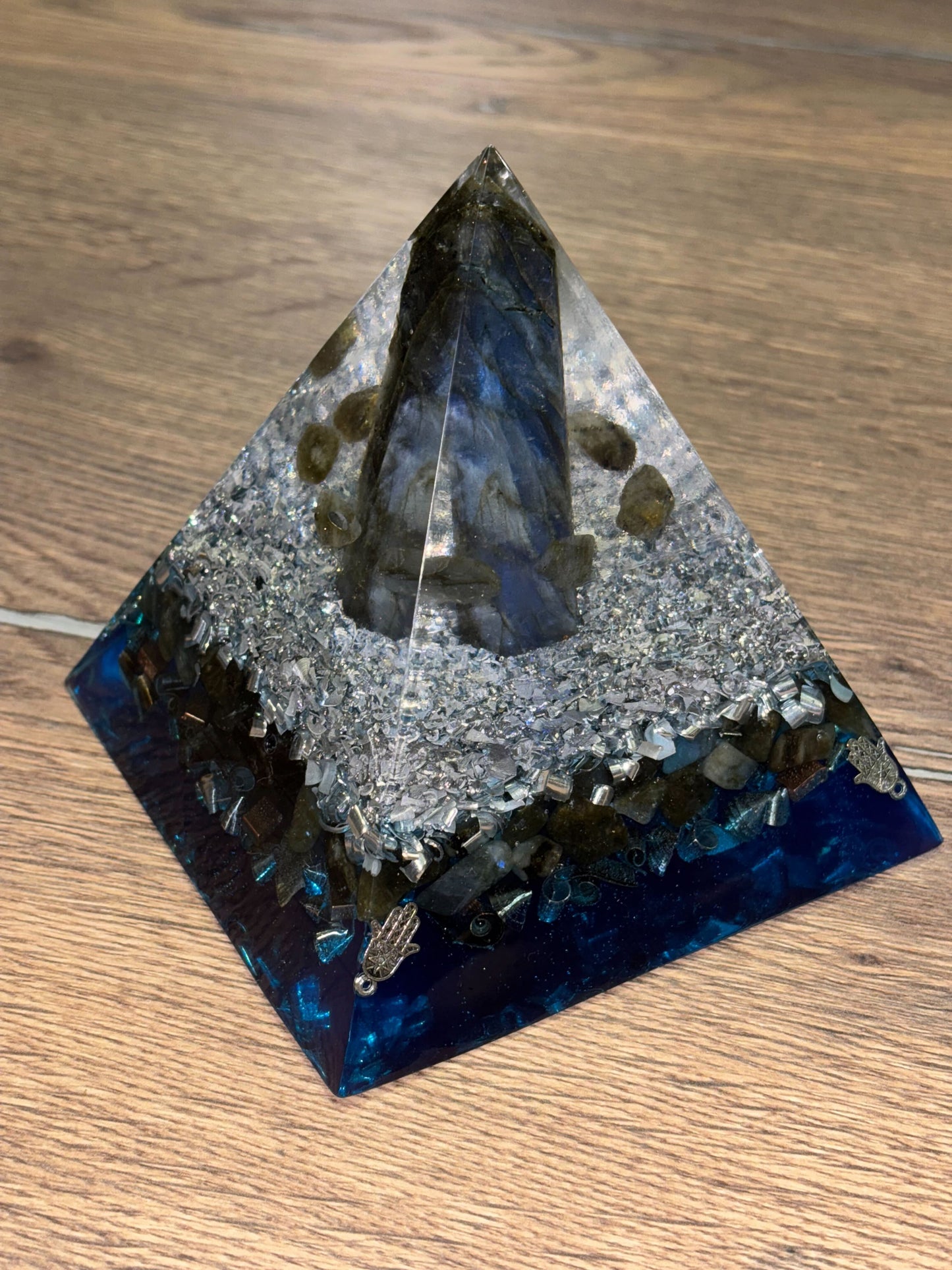 Heal, Recharge & Protect your Aura with Labradorite Orgonite Pyramid