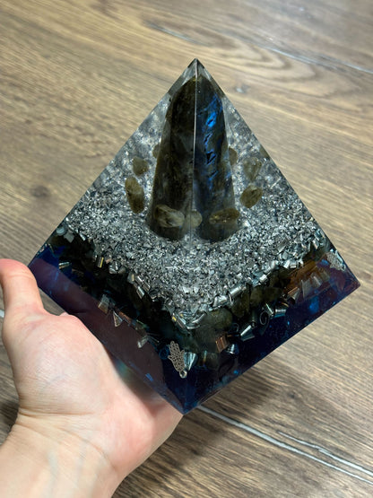 Heal, Recharge & Protect your Aura with Labradorite Orgonite Pyramid